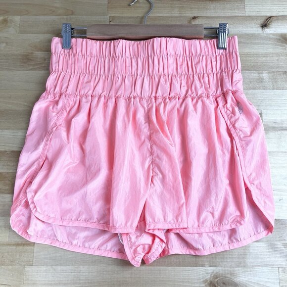 Free People Pants - Free People FP Movement The Way Home Shorts Womens‎ L High Waist Lined Pink